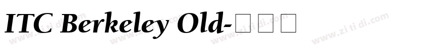 ITC Berkeley Old字体转换 ITC Berkeley Old字体转换